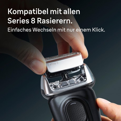 Braun - Series 8 Electric Shaver - ORIGINAL Replacement Head, 83M - Silver
