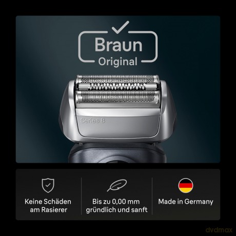 Braun - Series 8 Electric Shaver - ORIGINAL Replacement Head, 83M - Silver
