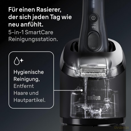 Braun - Series 8 Electric Shaver - SensoAdapt, Charging Stand, 8617S - Silver
