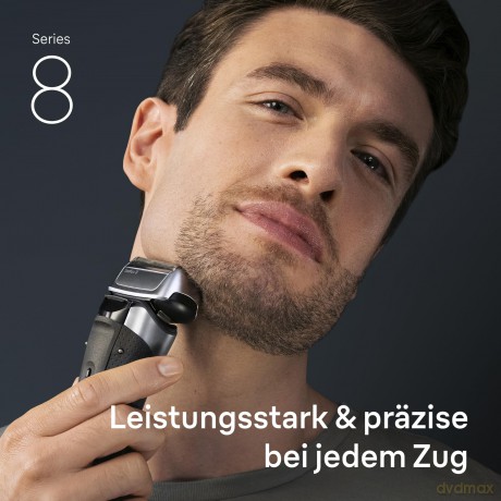 Braun - Series 8 Electric Shaver - SensoAdapt, Charging Stand, 8617S - Silver