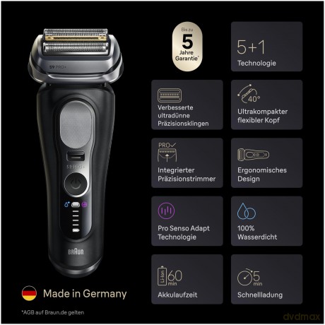 Braun - Series 9 PRO+ Electric Shaver - Black