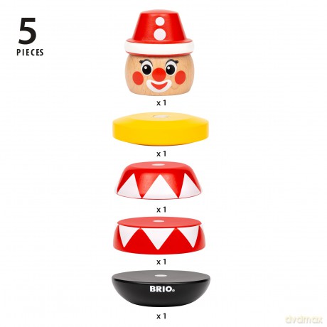 BRIO - Magnetic Stacking Clown (30490)