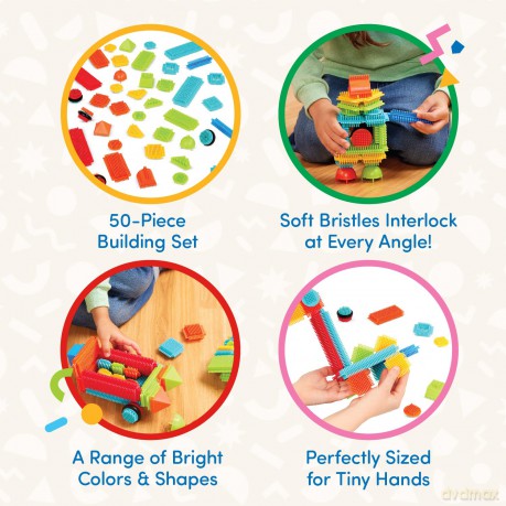 Bristle Blocks - 50 pcs in bucket - (703068)