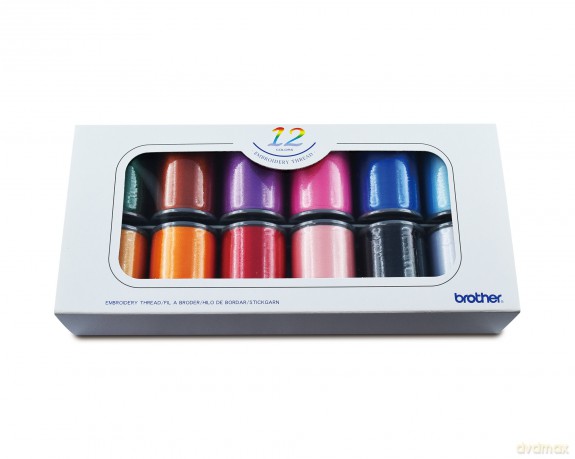 Brother - ETS12 Embroiderythread Set (12 Colours)