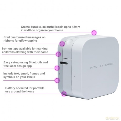 Brother - P-Touch Cube Bluetooth Labelling Machine