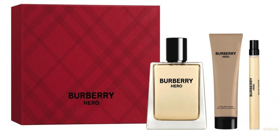 Burberry - Hero EDT 100 ml + Shower Gel 75 ml + Hero EDT 10 ml - Giftset