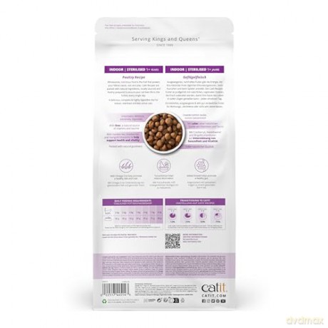 catit - Catit Recipes Premium Dry Food for Cats - Adult Indoor - 2 kg