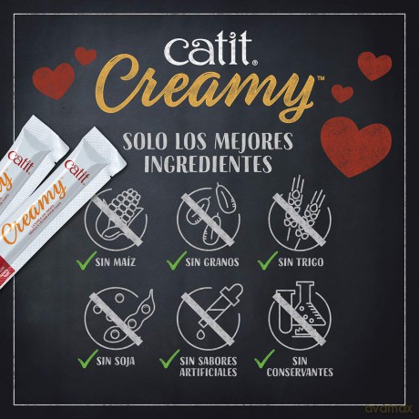 Catit - Creamy Premium Treat for Cats - Chicken - 4x10g