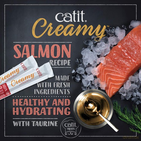 Smakołyk Catit - Creamy Premium Treat for Cats - Tuna - Mega Pack (50x10g)