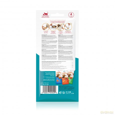 Catit - Creamy Premium Treat for Cats - Tuna, 4x10g