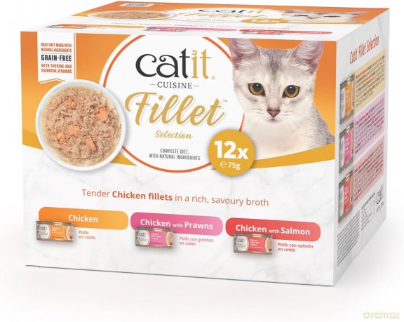 Catit - Cuisine Chicken Fillets Variety Pack 12x75g