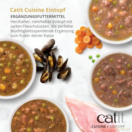 Catit - Cuisine Premium Wet Food for Cats - Stew with Seafood Pumpkin - 95 g