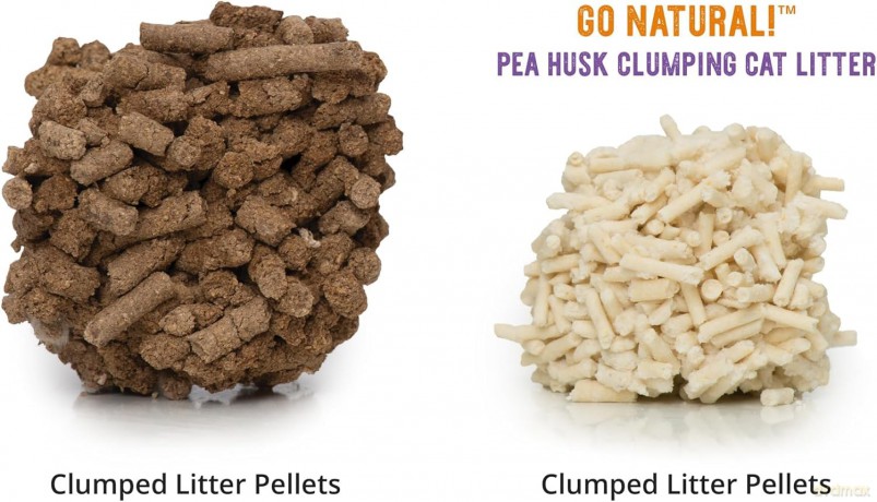 Catit - Go Natural! Pea Husk Pellet Clumping Cat Litter - Lavender Scent - 2 x 2.8kg (5.6kg)