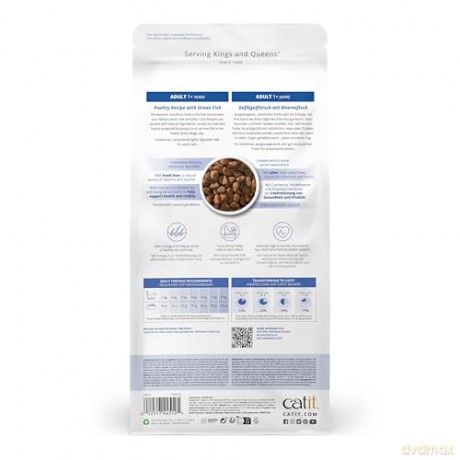 Catit - Premium Dry Food for Cats - Adult Fish - 2kg