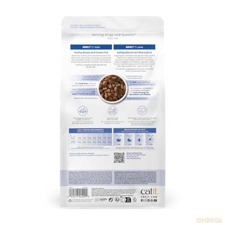 Catit - Recipes Premium Dry Food for Cats - Adult Fish - 400gram