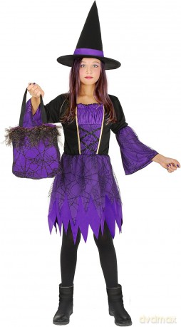 Ciao - Witch costume with bag - 8-10 years