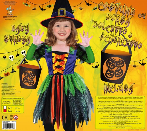 Ciao - Witch costume with hat - 3-4 years
