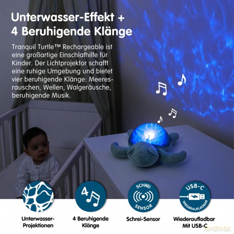 Cloud B - Tranquil Turtle - Green rechargeable