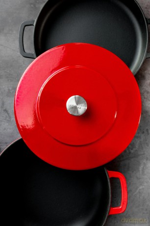 Combekk - Sous-Chef Double Handle Cast Iron Frying Pan, 24 cm