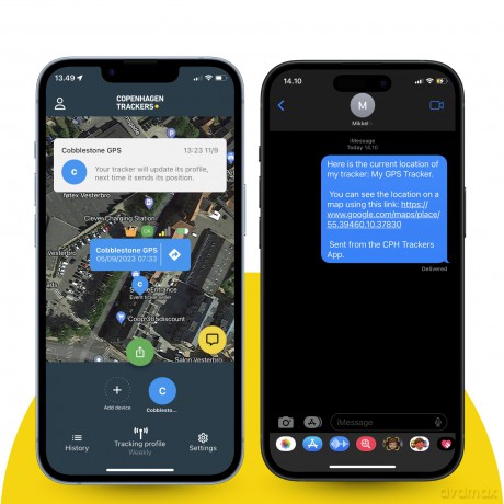 Copenhagen Trackers - Cobblestone GPS Tracker (100% free to use, no subscription)
