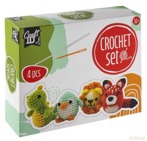 Craft ID - Crochet kit animals - 4 pcs (CR1720/GE)