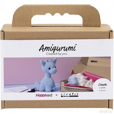 Craft Kit Amigurumi - Giraffe - light blue (977878)