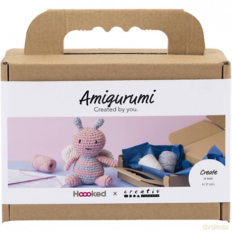 Craft Kit Amigurumi - Honeybee - pastel colours (977874)