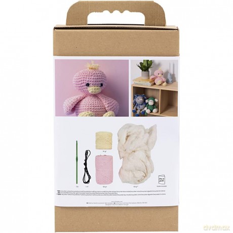 Craft Kit Amigurumi - Sheep - pink - off white (977868)