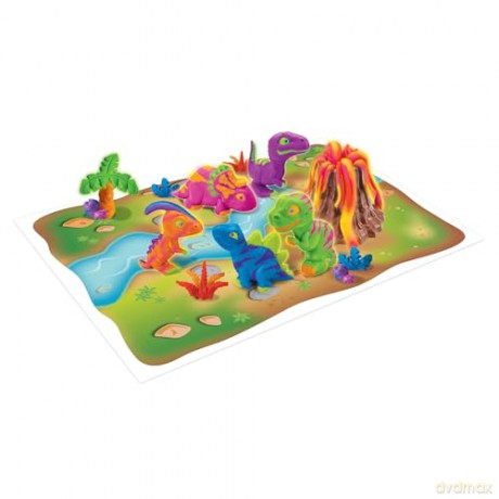 Cra-Z-Art - Softee Dough Dino Neon Dough Set (CRDOUGH11)