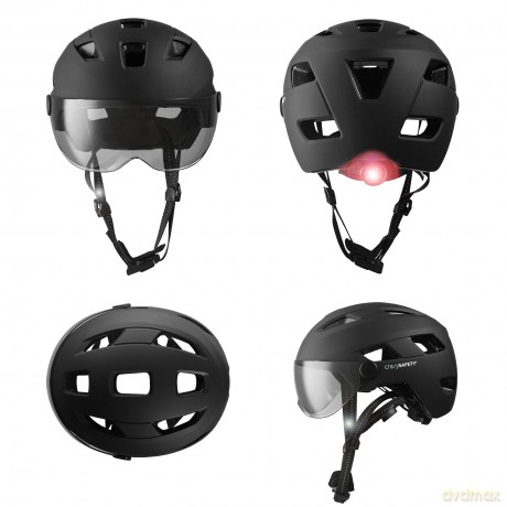 Crazy Safety - Oak Bicycle Helmet - Black (55cm to 61cm) (CS210304)