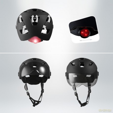 Crazy Safety - Oak Bicycle Helmet - Black (55cm to 61cm) (CS210304)