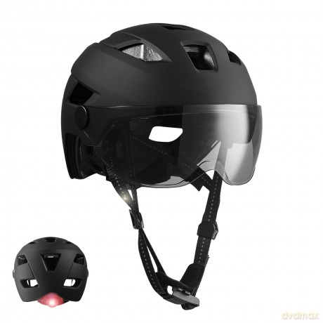 Crazy Safety - Oak Bicycle Helmet - Black (55cm to 61cm) (CS210304)