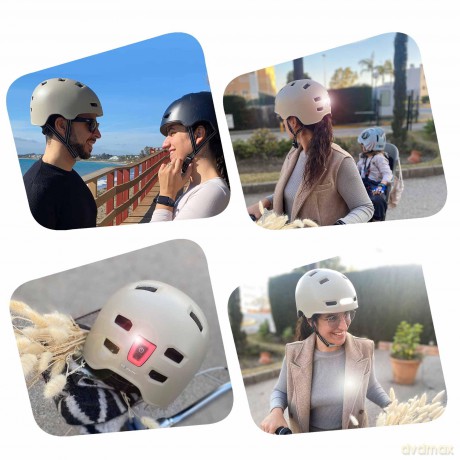 Crazy Safety - Urban Bicycle and Skater Helmet - Matt White - L (57-61cm) (CS240201)