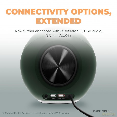 Creative - Pebble Pro Stereo Speakers, White