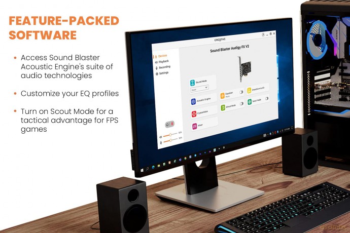 Creative - Sound Blaster Audigy FX V2 Sound Card