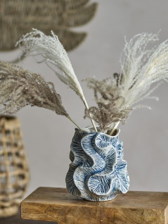Creative Collection - Guxi Vase H19.5 cm - Blue Stoneware