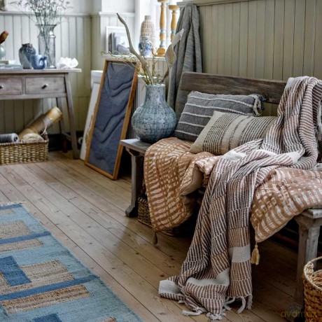 Creative Collection - Isnel Recycled Cotton Throw 160x130 cm - Nature