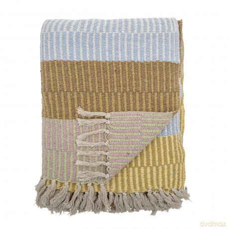 Creative Collection - Isnel Recycled Cotton Throw 160x130 cm - Yellow