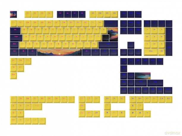 Dark Project - Keycaps sets - Sunset