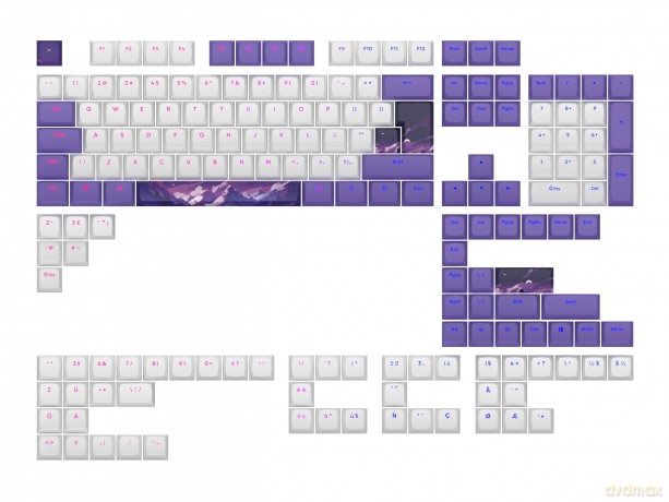 Dark Project - Keycaps sets - Violet Horizons
