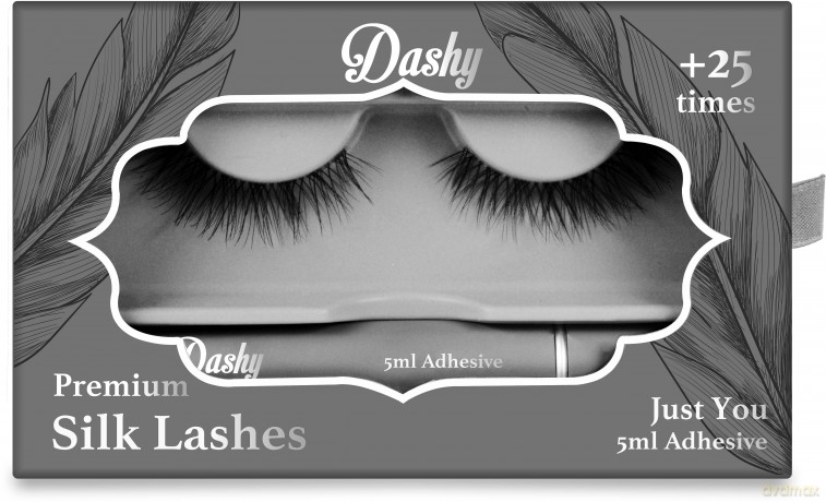 Dashy - Premium Silk Lashes + 5 ml Adhesive Just You