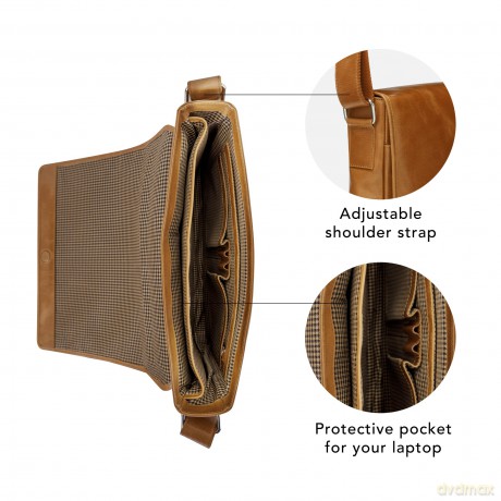 dbramante1928 - Marselisborg - 14 Messenger bag - Golden tan N.E.