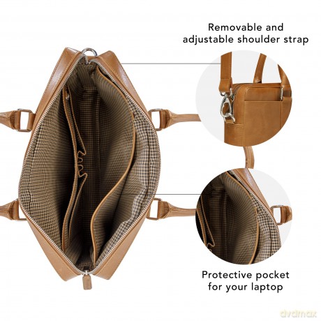 dbramante1928 - Nordborg - 15 - classic laptop bag - Tan N.E.