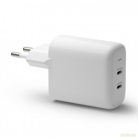 dbramante1928 - Re-charge - Wall Charger GaN - 2x USB-C 25W EU - White