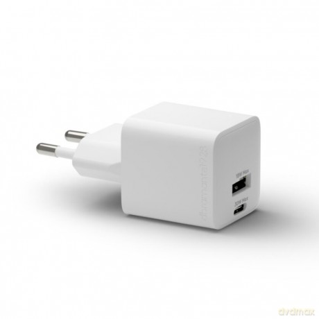 dbramante1928 - Re-charge - Wall Charger GaN - USB-C+USB-A 30W+18W EU - White