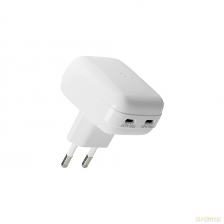 dbramante1928 - Re-charge Pro - EU Flat Wall Charger 2xUSB-C 20W-W