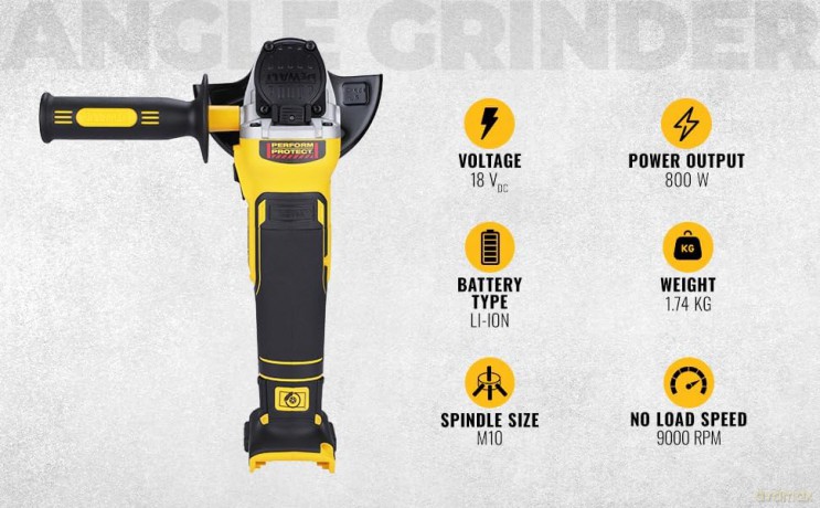Dewalt 18V DCG405N-XJ XR Brushless 125mm Angle Grinder