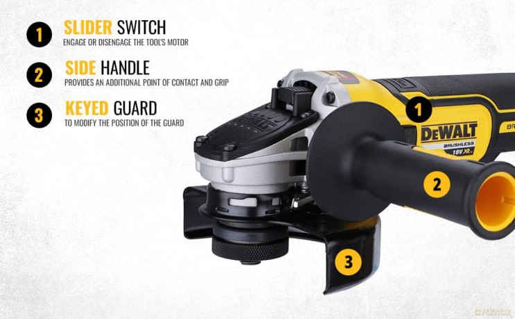 Dewalt 18V DCG405N-XJ XR Brushless 125mm Angle Grinder