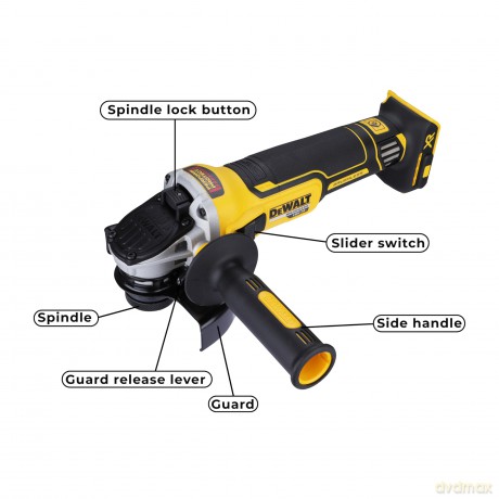 Dewalt 18V DCG405N-XJ XR Brushless 125mm Angle Grinder