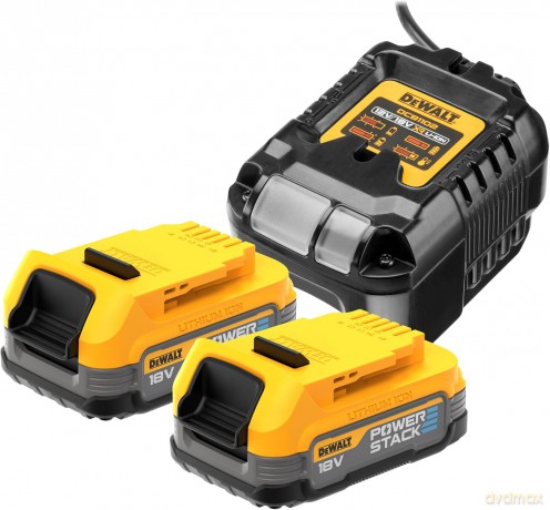 Dewalt DCB1102E2-QW Pack 2 Batteries Powerstack XR 18V - 1.7Ah Li-Ion